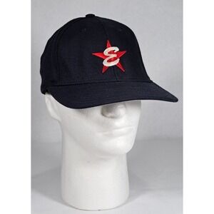 Pro-Line Navy Blue Texas Star E Logo Baseball Cap Hat Mens Large Fitted USA Made